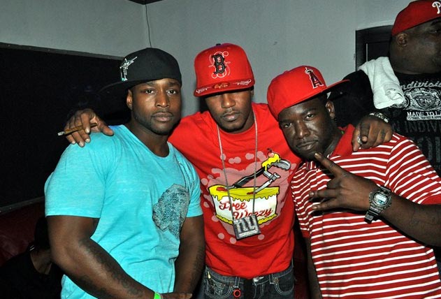 Cam'Ron, Hell Rell, Freekey Zeekey at video shoot