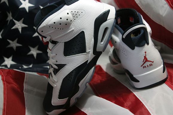 jordan 6 olympic on feet