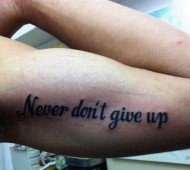 never dont give up