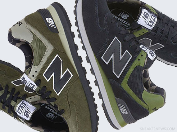 New balance store 574 camuflaje