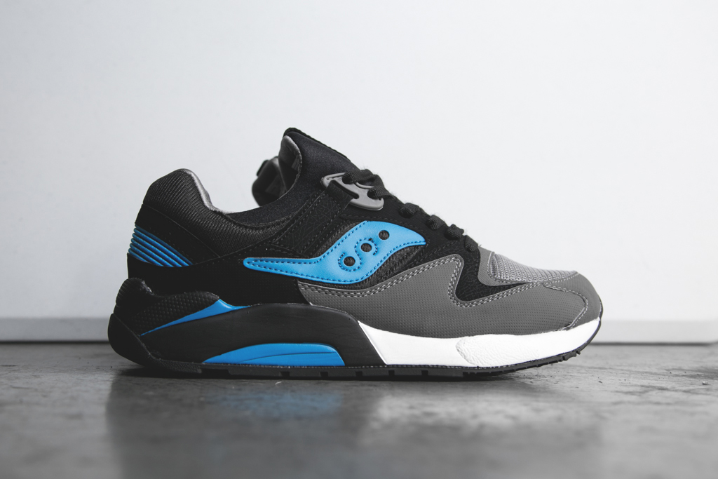 saucony grid 9000 black blue