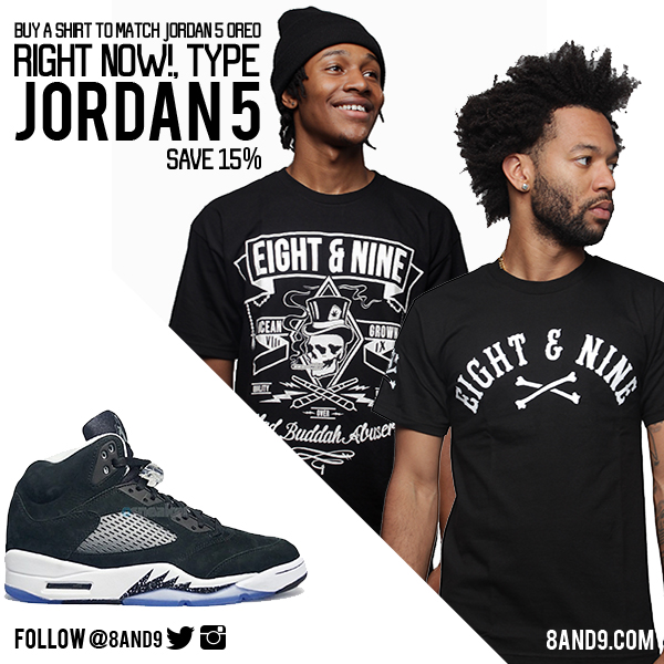 Jordan 5 Oreo Shirt – 8\u00269 Clothing Co.