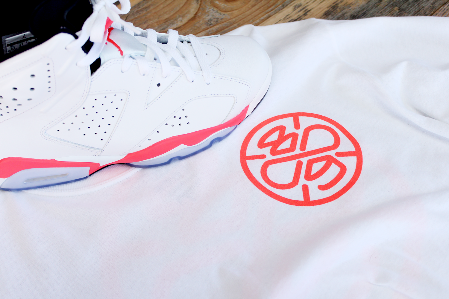 jordan 6 white infrared shirt