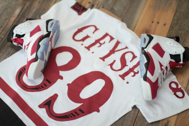 retro 6 carmine shirt