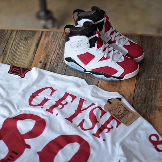 Jordan 6 2025 carmine shirt