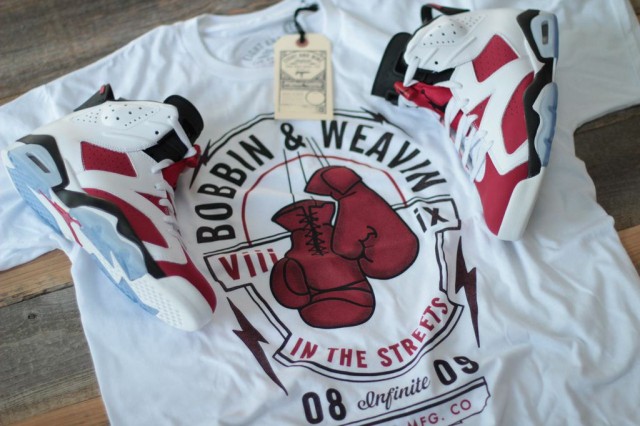 retro 6 carmine shirt