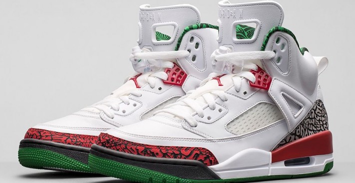 Jordan spizike clearance red and white