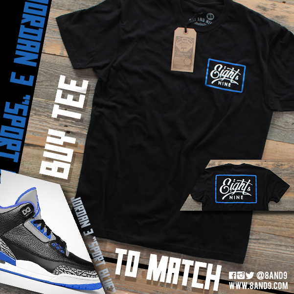 shirt to match jordan 3 sport blue 2