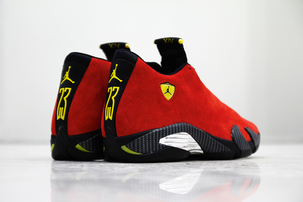 jordan 14 yellow ferrari jacket