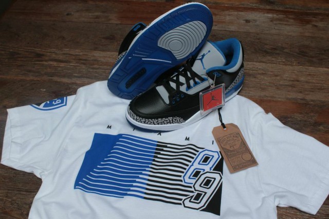 sport blue jordan 3 shirt 3