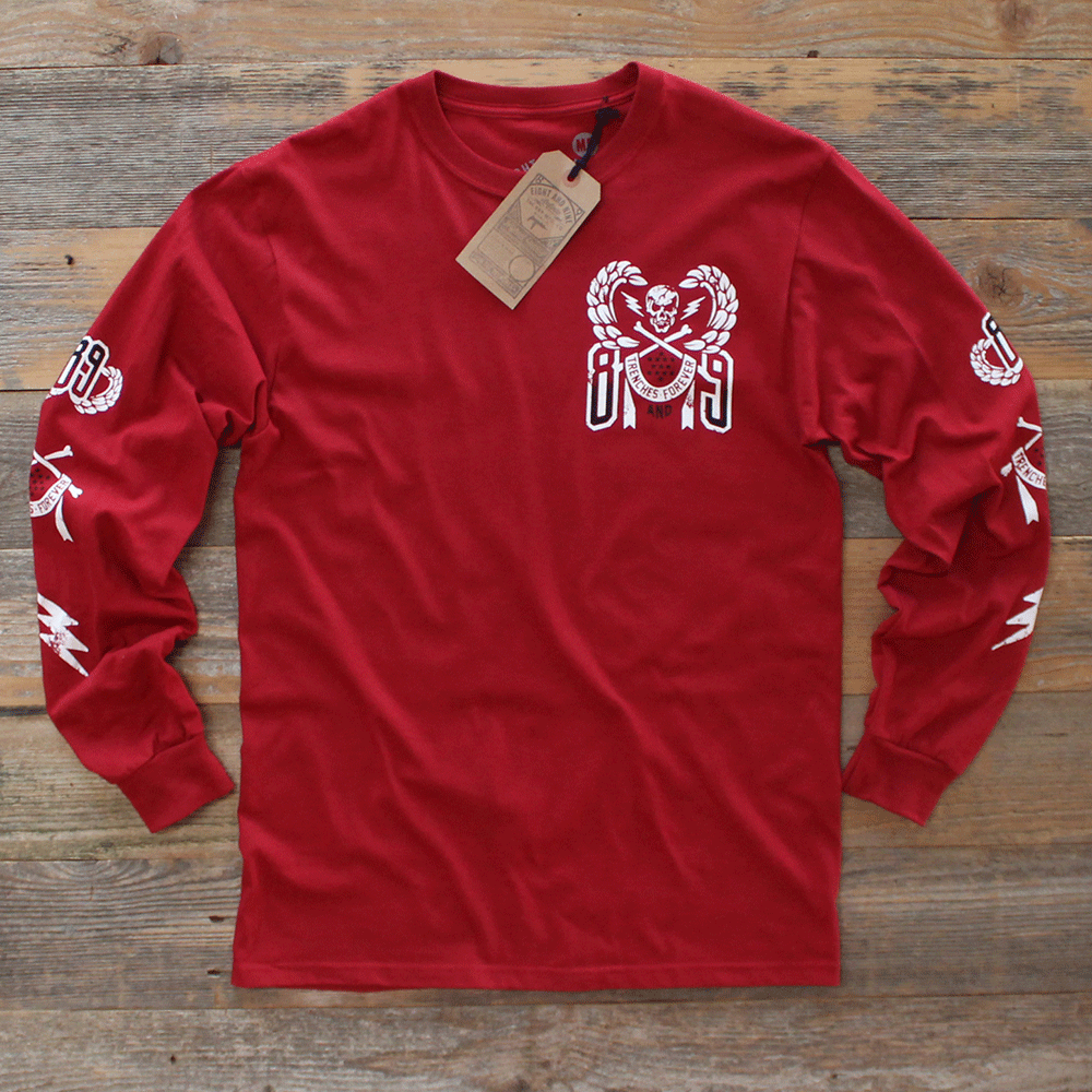 new 2015 february long sleeve tees sniper red